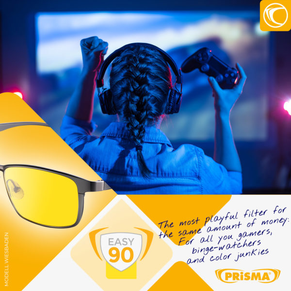 PRiSMA® GAMER WiESBADEN EASY90 Bluelightprotect – Lunettes de protection lumière bleue 90% – Image 2