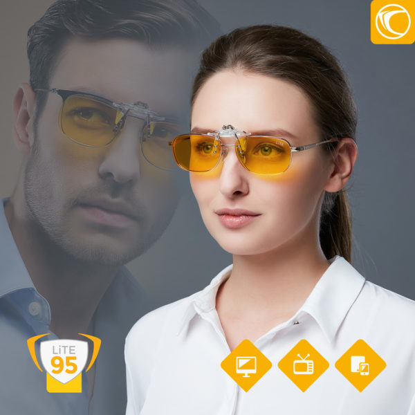 Lunettes PRiSMA® CLiP-ON LiTE – CP704 haute protection anti-Lumière bleue 95% – Image 5