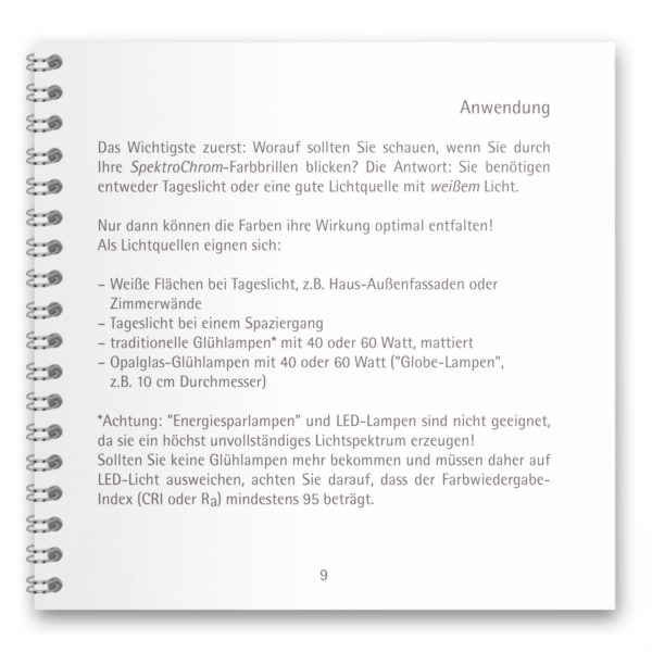 Manuel sur les lunettes de couleur Spectro-Chrome (Spektro-Chrom®) par Alexander Wunsch. – Image 5