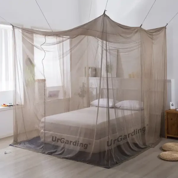Higher EMF Shielding Wave Protect RF Block Single Entry Square Shape Smaller Size Bed Net Canopy