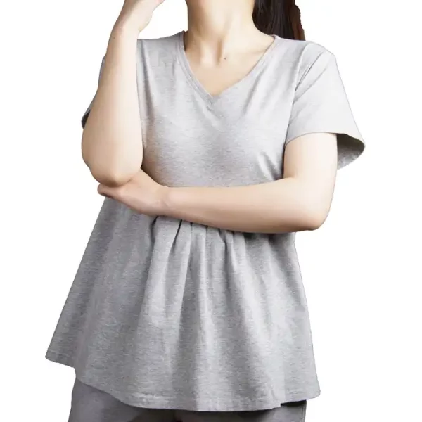 Urgarding Radia-Shield Silver Women T-Shirt EMF-Shielding-Clothing to 100% Maternity Clothing Pregnant Protect