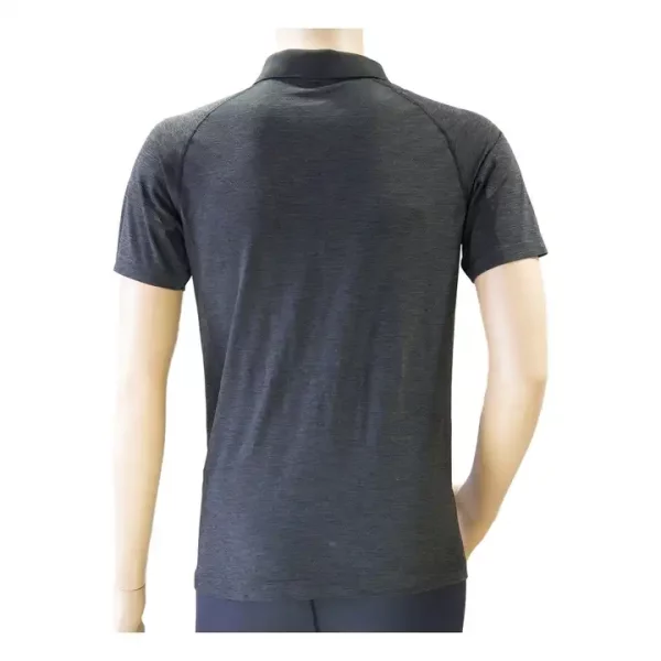 View larger image Add to Compare  Share Hot sale custom plus size breathable men's metal vent tech polo sweat anti-radiation t-shirt silver shirt – Image 2