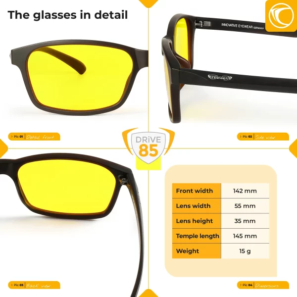 Lunettes de conduite – PRiSMA FREiBURG DRiVE85 Day&Night – F923D – Image 2