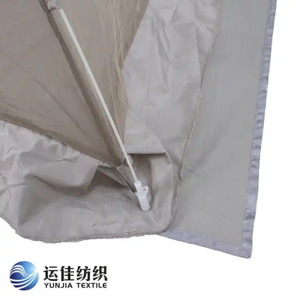 EMF Protection Tent Electromagnetic Radiation Shielding Faraday Baby Crib Folding Bed Yurt Tent made with silver fabric – Image 3