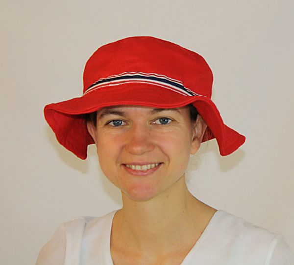 Chapeau rouge avec bande Swiss Shield Ultima doublée taille 56-58 32dB à 3.5GHz