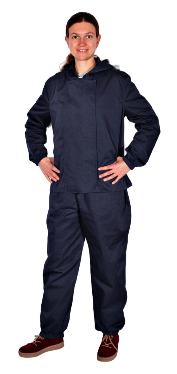Combinaison de protection (overall) 2 pièces avec capuche - coton, polyester et acier inoxydable 37dB à 3,5GHz