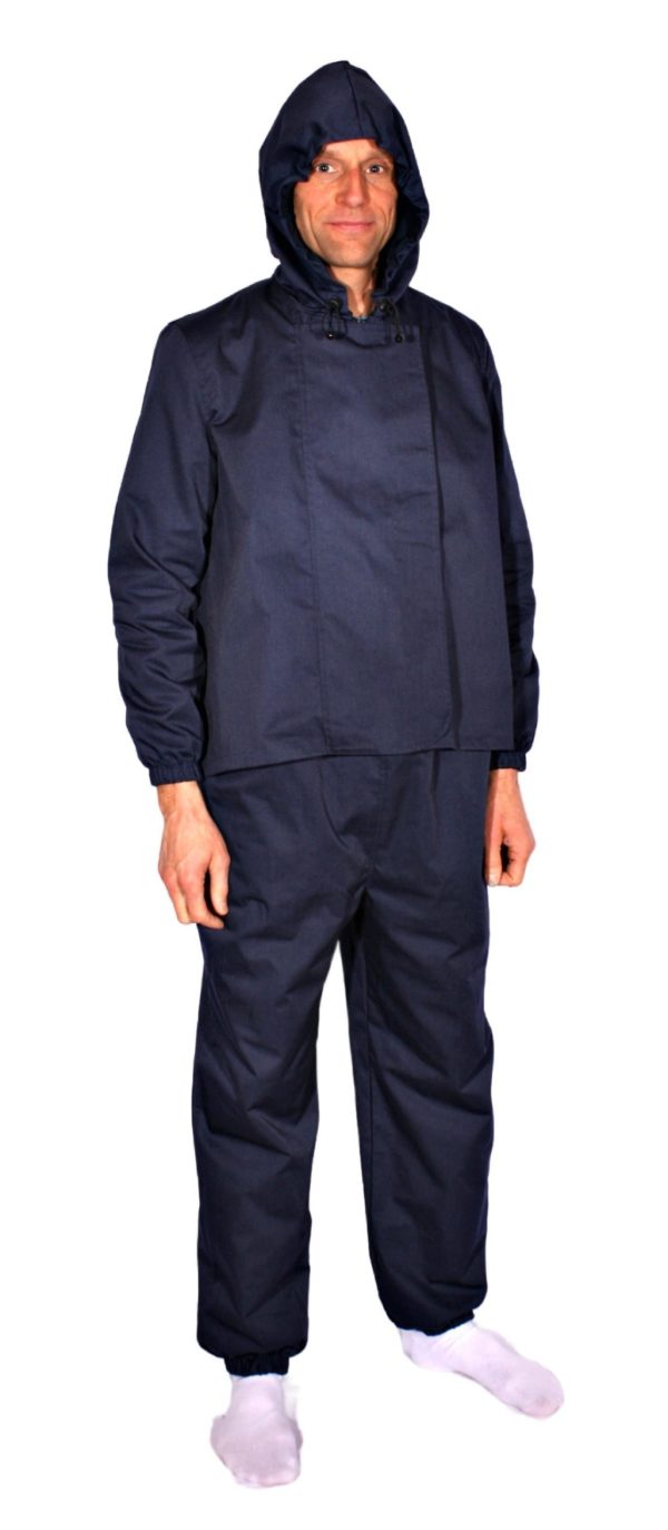 Combinaison de protection (overall) 2 pièces avec capuche - coton, polyester et acier inoxydable 37dB à 3,5GHz – Image 3