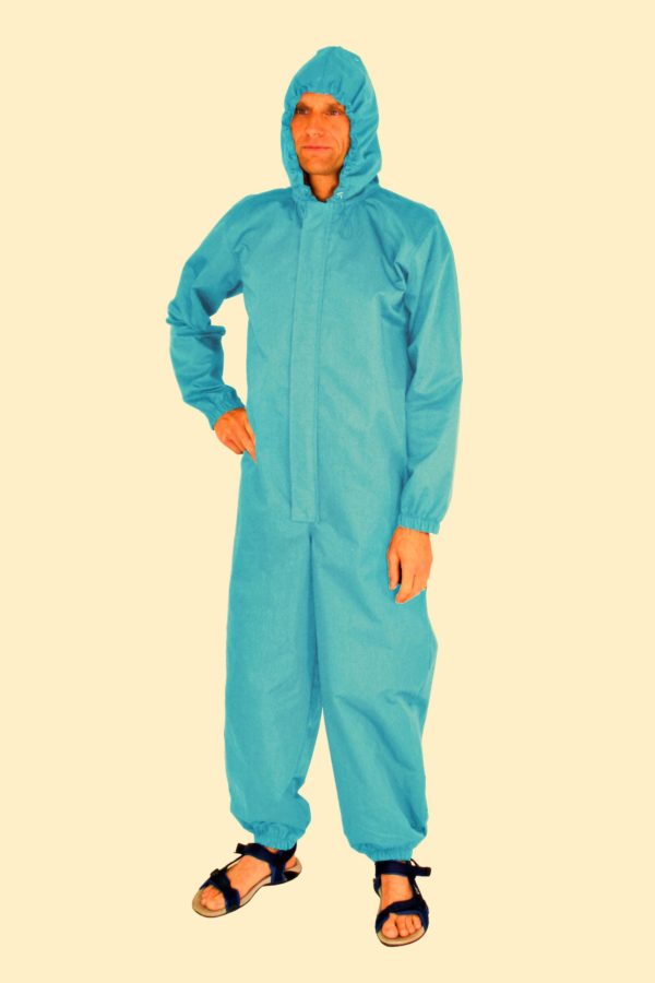 Combinaison de protection (overall) pour hommes avec capuche - coton, polyester et acier inoxydable 37dB à 3,5GHz – Image 2