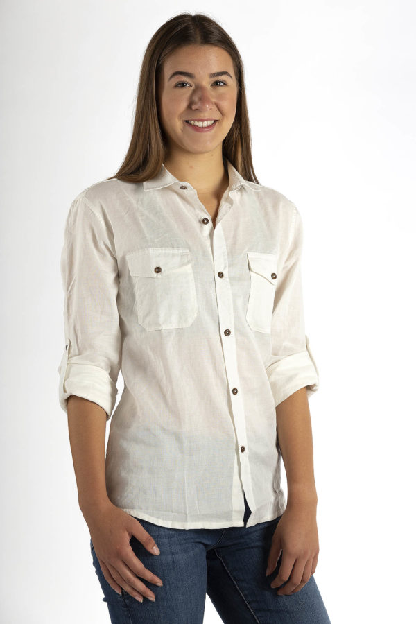Blouse pour dames Casual Swiss Shield ULTIMA couleur nature 32dB à 3.5GHz – Image 2