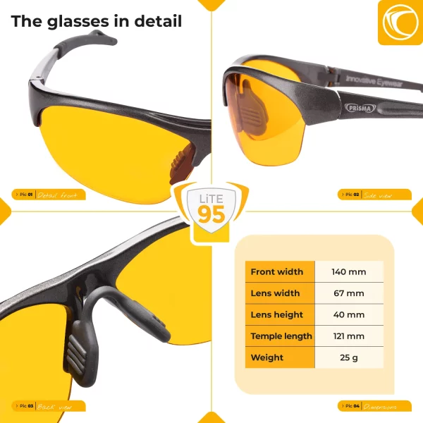 Lunettes PRiSMA® – CLASSIC LiTE95 anti-lumière bleue – E704 – Image 5