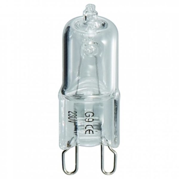 Ampoule halogène de rechange G9 claire 230 V 200 ml 2000 h différentes puissances 20-​60W