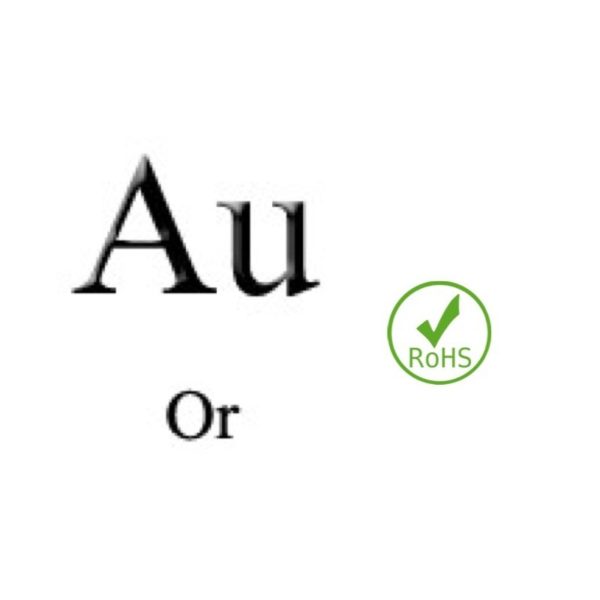 Electrode Or, Au 24 carats