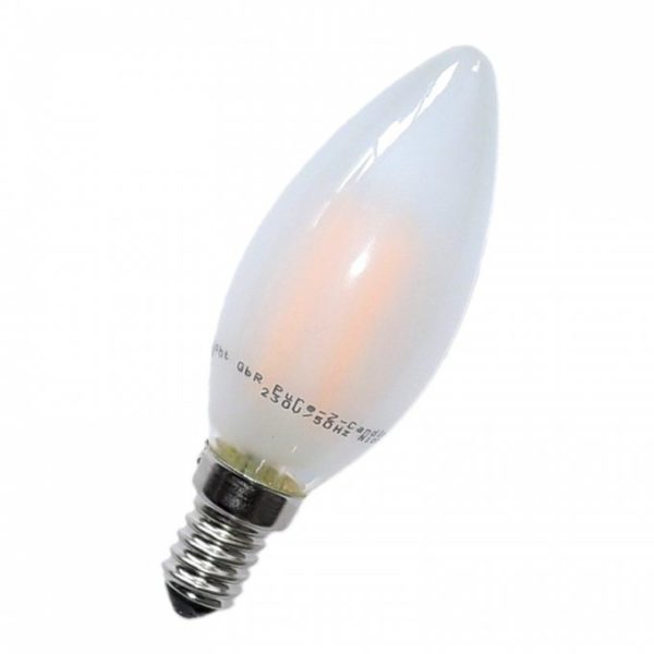 Ampoule LED bougie sans scintillement Pure-​Z E14 4W mate