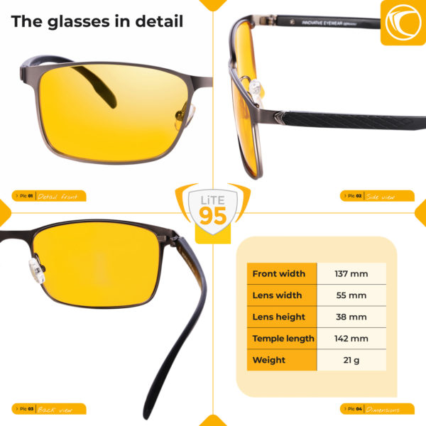 Lunettes anti-lumière bleue PRiSMA LiMBURG - bluelightprotect LiTE - LB704 – Image 5