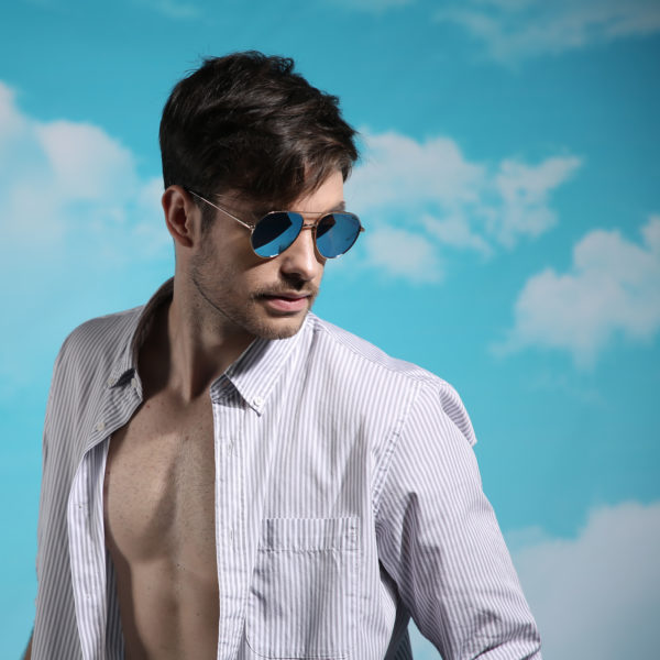 PRiSMA Lunettes de soleil FLORENZ - Lunettes Sunblocker - SunProtect Bleu - INTUITION - FL480 – Image 9