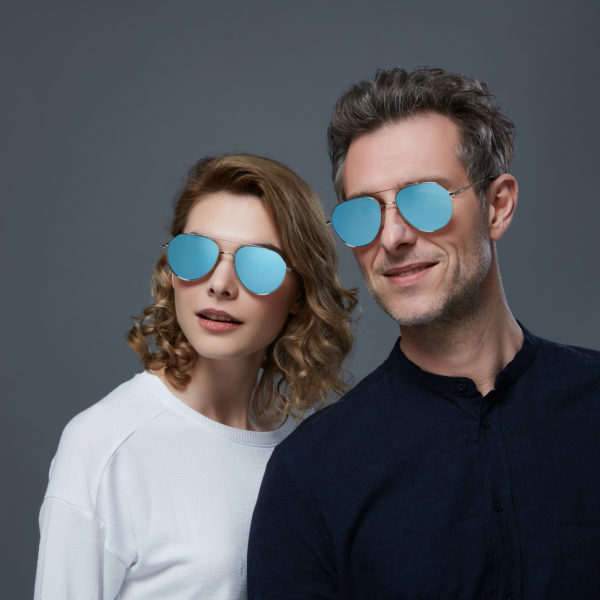 PRiSMA Lunettes de soleil FLORENZ - Lunettes Sunblocker - SunProtect Bleu - INTUITION - FL480
