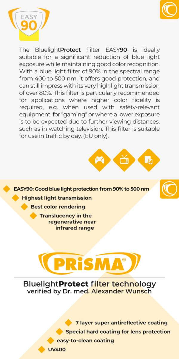 PRiSMA P1 EASY90 lunettes de blocage de la lumière bleue - P1-702 – Image 3