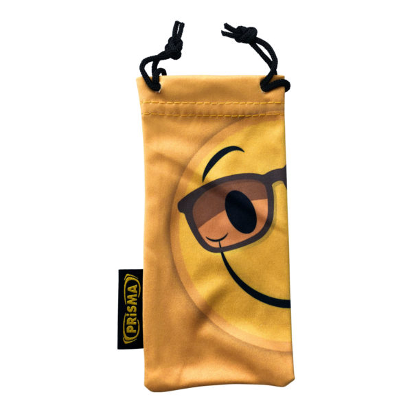 Poche en microfibres, sac à lunettes - motif: Happy