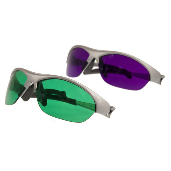 Lunettes de couleur SpektroChrom de 2 - couleur / de couleur opposée - VERT et MAGENTA - DGM